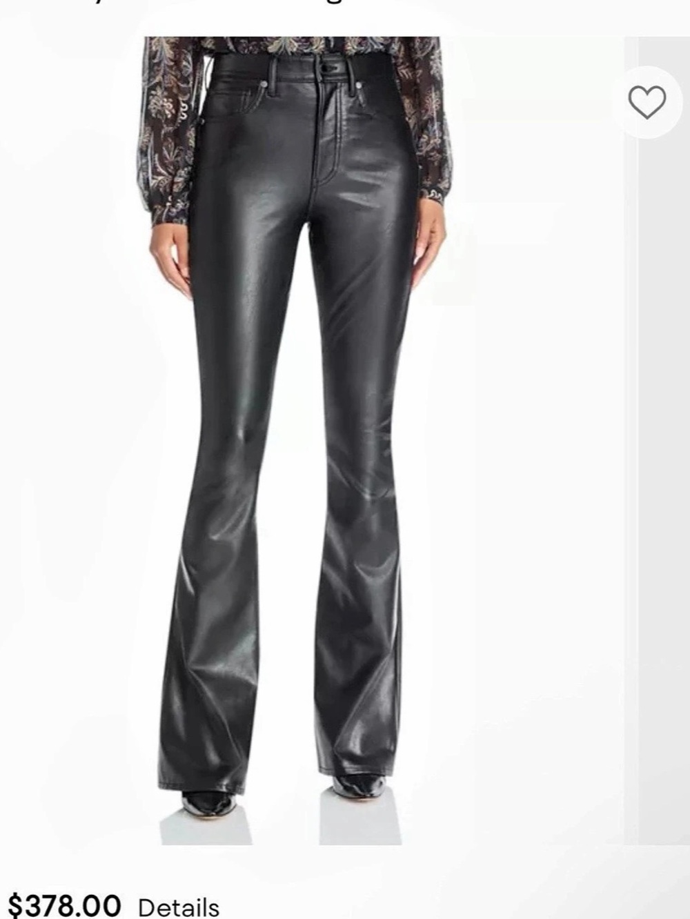 Veronica Beard Beverly Faux Leather Jeans, almost like NWT.